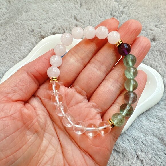 New Set of 3 Natural Semi-Precious Stones Bracelets - Picture 3 of 8